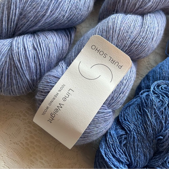 Yarn Purl Soho cattail silk and line weight merino finger weight - Picture 3 of 6